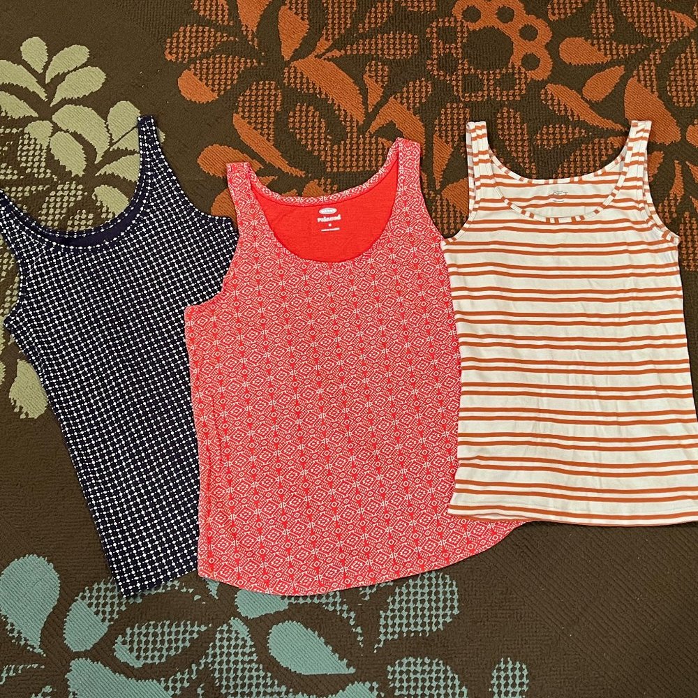 Summer Orange/Blue 3 Tanktop Set